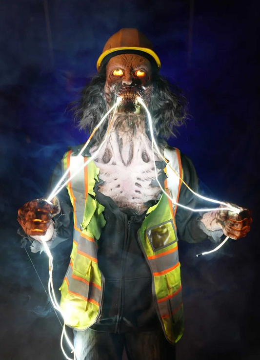 Electric Zombie Animated Halloween Props